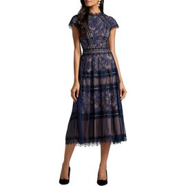 Tadashi Shoji Tadashi Shoji Lace Fit & Flare Cocktail Midi Dress