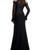Tadashi Shoji Tadashi Shoji Lace Mock Neck Cold Shoulder Gown - 2