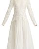 Tadashi Shoji Tadashi Shoji Long-Sleeve Ribbon Chiffon Midi Dress - 5