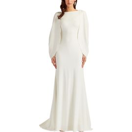 Tadashi Shoji Tadashi Shoji Low Back Crepe Gown