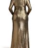 Tadashi Shoji Tadashi Shoji Metallic Long Sleeve Gown - 2