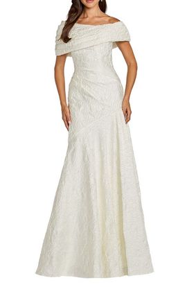 Tadashi Shoji Tadashi Shoji Off the Shoulder Mermaid Gown