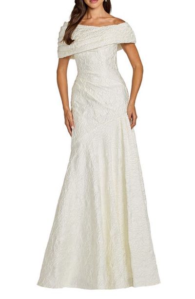 Tadashi Shoji Tadashi Shoji Off the Shoulder Mermaid Gown