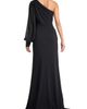 Tadashi Shoji Tadashi Shoji One Shoulder Chiffon Sleeve Gown - 2