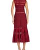 Tadashi Shoji Tadashi Shoji Pintucked Sleeveless Midi Cocktail Dress - 2