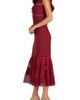 Tadashi Shoji Tadashi Shoji Pintucked Sleeveless Midi Cocktail Dress - 3