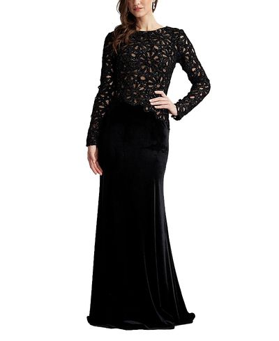 sachin and babi light blue dress Tadashi Shoji Alawa Sequin Embroidered Gown main image 1