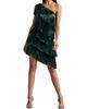 Tadashi Shoji Women's Asymmetric Fringed Minidress - 2