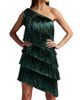 Tadashi Shoji Women's Asymmetric Fringed Minidress - 3