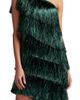 Tadashi Shoji Women's Asymmetric Fringed Minidress - 6