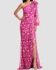 Tadashi Shoji Women's Bosson One-Shoulder Floral Chiffon Gown - 2