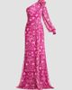 Tadashi Shoji Women's Bosson One-Shoulder Floral Chiffon Gown - 7
