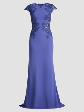 Tadashi Shoji Women's Lace-Trim Mermaid Gown