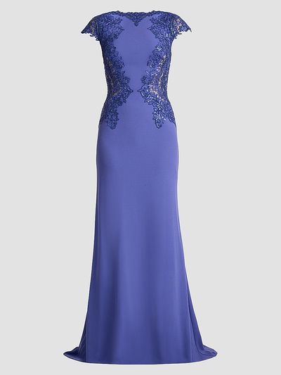 Tadashi Shoji Women's Lace-Trim Mermaid Gown