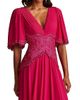 Tadashi Shoji Women's Lace-Trim Pleated Gown - 5