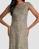Tadashi Shoji Women's Metallic Lace Column Gown - 4