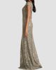 Tadashi Shoji Women's Metallic Lace Column Gown - 5