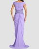 Tadashi Shoji Women's Pleated Chiffon & Metallic Lace Gown - 3
