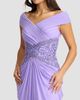 Tadashi Shoji Women's Pleated Chiffon & Metallic Lace Gown - 4