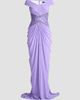 Tadashi Shoji Women's Pleated Chiffon & Metallic Lace Gown - 6