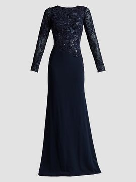 Tadashi Shoji Women's Sequined-Embroidered A-Line Gown