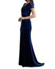 Tadashi Shoji Women's Velvet Off-The-Shoulder Gown - 4