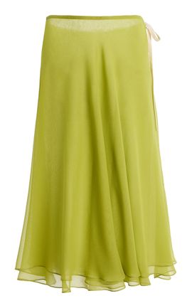 Tae Park Tae Park Exclusive Flowy SilkChiffon Midi Skirt