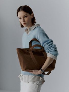 taeseoul Brick 2way Suede Bag [Brown]