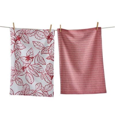 tag tag Ainslie Hammam Terry Dishtowel S/2 Red Red Cotton Everyday 