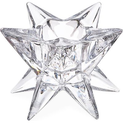 tag tag Ara Clear Glass Starburst Reversible Candle Holder Unit