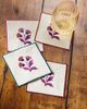 tag tag Autumn Bloom Fall Cotton Bar Coaster Set 4 Multi 5x5 - 2