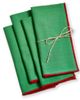 tag tag Bright Green Cloth Napkins - Cotton Kitchen Textiles  - 1