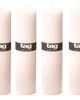 tag tag Chapel White Pillar Candles Unscented Long Burning Set of 4  - 1