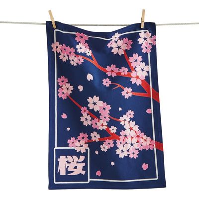 tag tag Cherry Blossom Dishtowel Multi Cotton Everyday