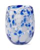 tag tag Cobalt Blue and White Confetti Stemless Drinkware Set  - 1