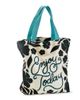 tag tag Enjoy Today Tote Aqua Cotton Everyday  - 1