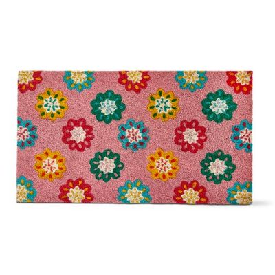 tag tag Flower Burst Non-Slip Coir Doormat Multi 30 x 17 x 1