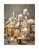 tag tag Gold Cast Aluminum Stella Small Pillar Candle Holder - 3