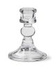 tag tag Lucia Clear Soda Lime Glass Taper Candle Holder 3.15x3.15x3.94 - 1