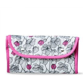 tag tag Oh So She Roll Up Make Up Pouch Fuchsia Fuchsia Cotton Everyday