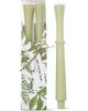 tag tag Orbit Sculpted Olive Green Taper Candles Set of 2  - 1