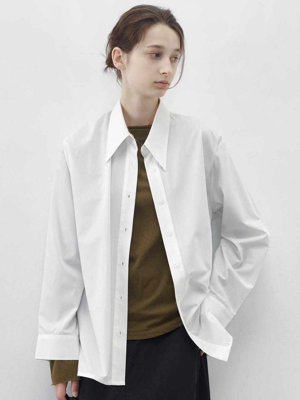 tageechita TG_Basic pointed collar shirt_WHITE