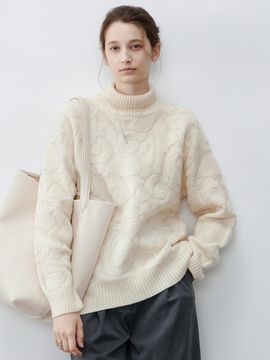 tageechita TG_Embossed pattern sweater