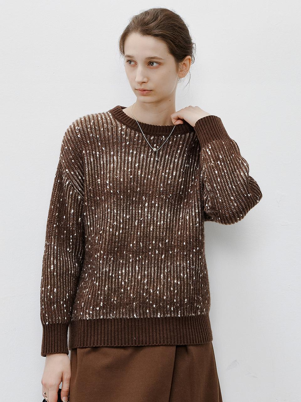 tageechita TG_Hazy snow dot sweater