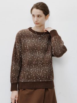 tageechita TG_Hazy snow dot sweater