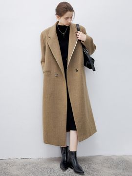tageechita TG_Notch lapels wool long coat