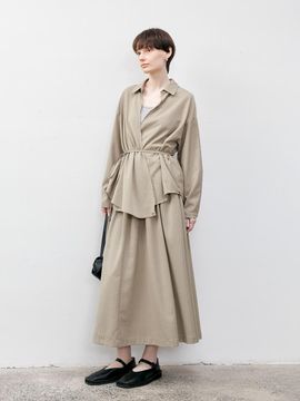 tageechita TG_Pleated pattern a-line skirt_2color