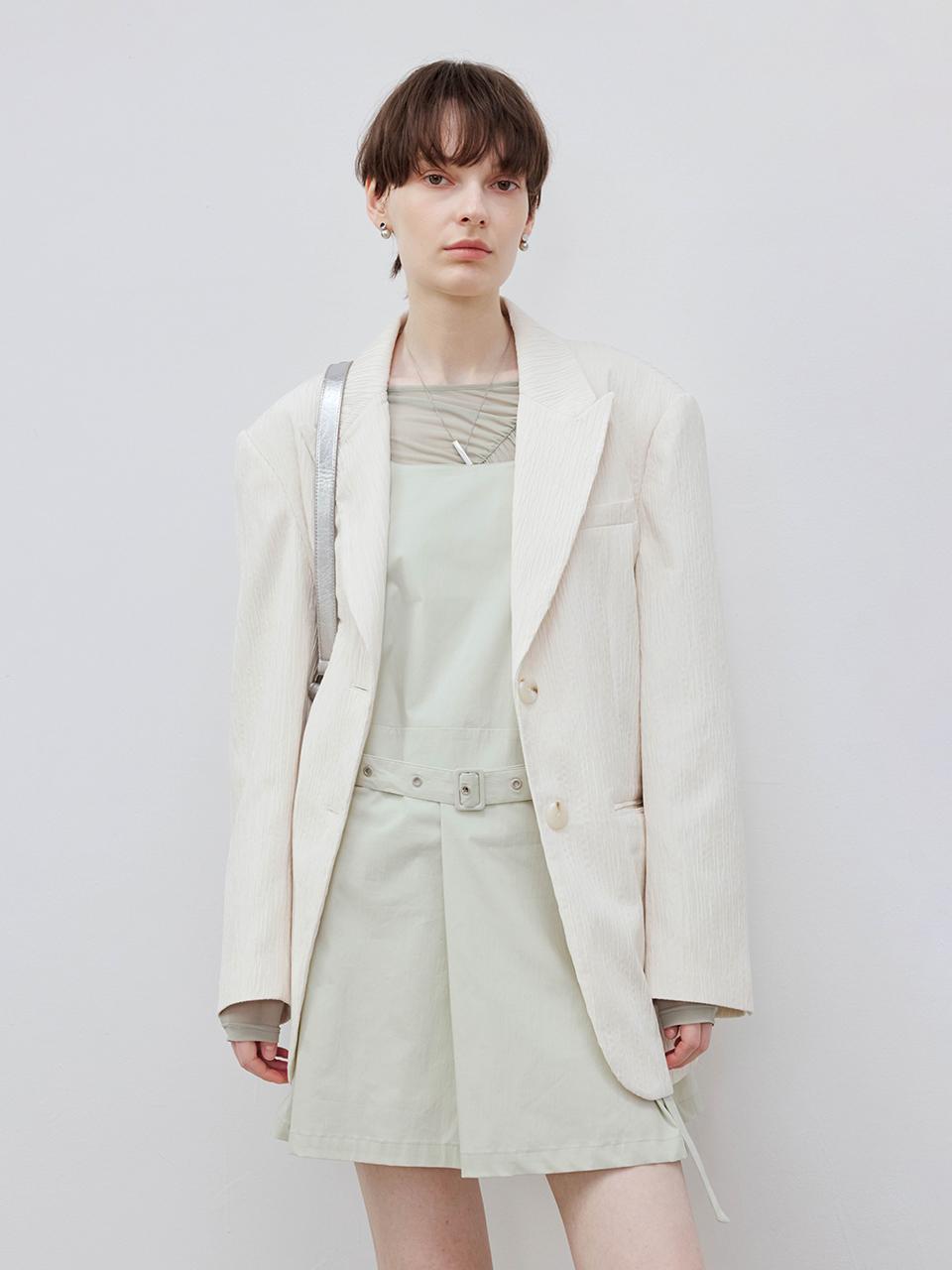 tageechita TG_Shoulder padded wrinkle jacket