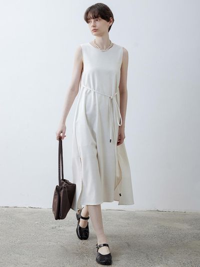 tageechita TG_Simple slide sleeveless dress