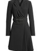 Tahari ASL Tahari ASL Belted Asymmetric Long Sleeve Dress - 5